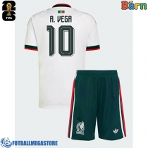 Fotballdrakt Barn Mexico Alexis Vega #10 Bortedraktsett VM 2026 Kortermet (+ Korte bukser)